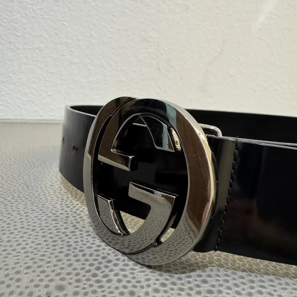 Gucci belt men authentic used 114876 479610 75 30 (Fits 30-32)
